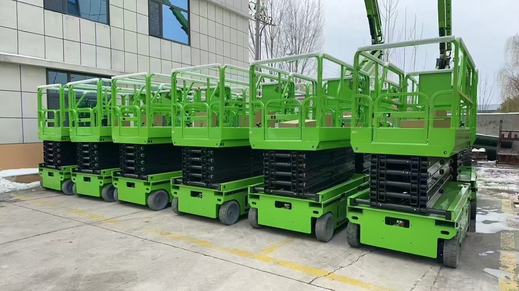 grüner scherenlift aus yilu lift