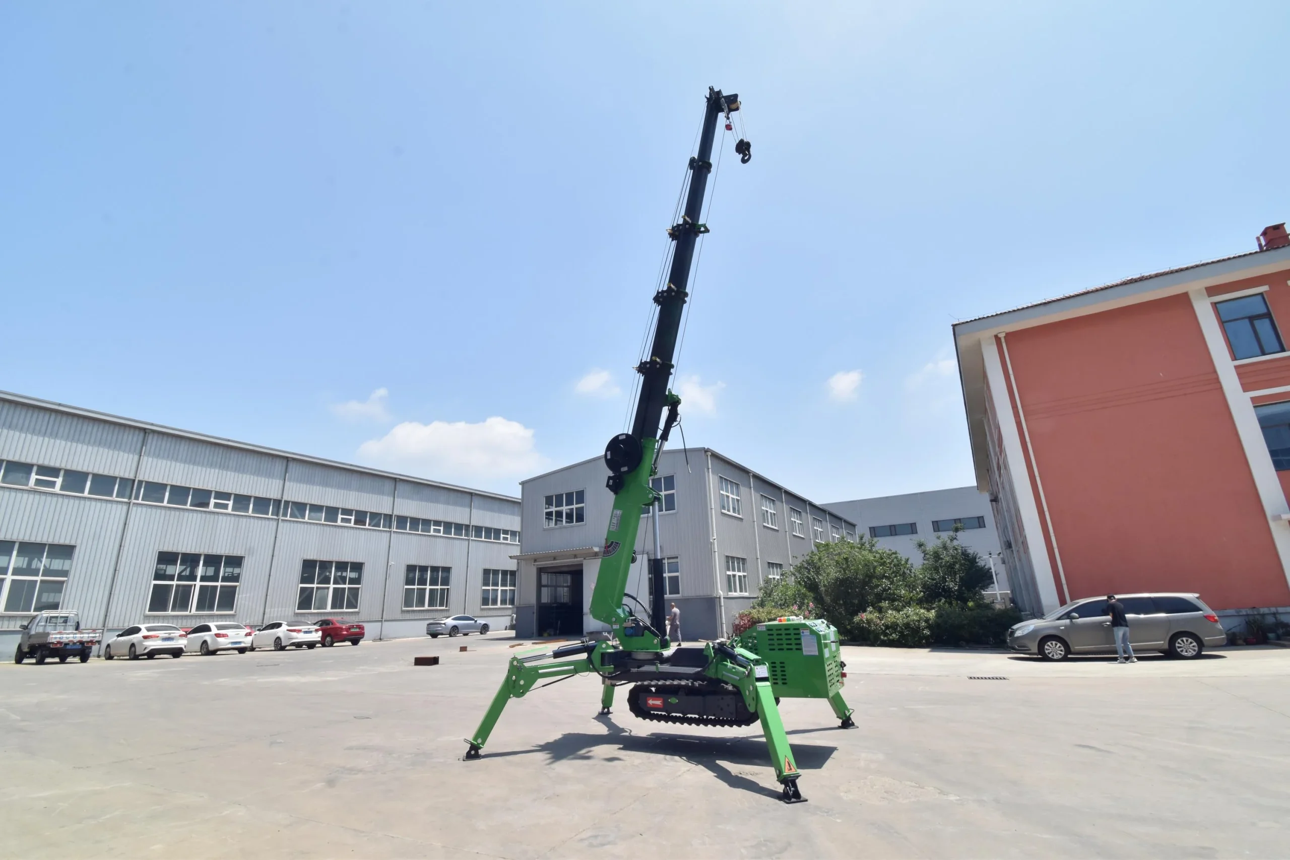 5t 8t 10t 12t 14t High Quality Crawler Spider Crane Mobile Crawler Spider Lift Machine with Automatic Stabilizers