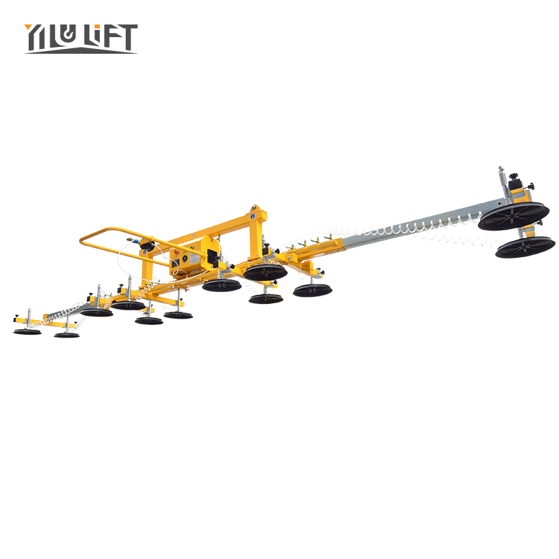 Load 1200kg Glass Vacuum Lifter Metal Sheet Suction Cup Stone Slabs Loading For Stone
