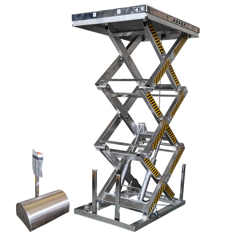 1t 2t Stationary Scissor Lift Stage Platform Hoist Lifting Equipment Wholesale Price