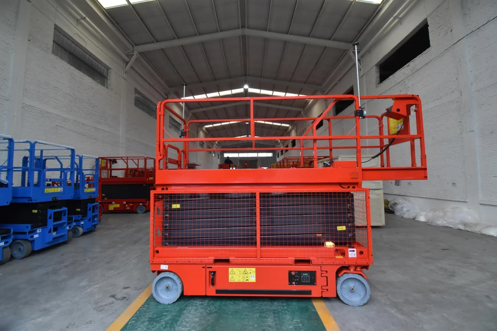 Can a Ladder Be Securely Placed on a Self-Propelled Scissor Lift