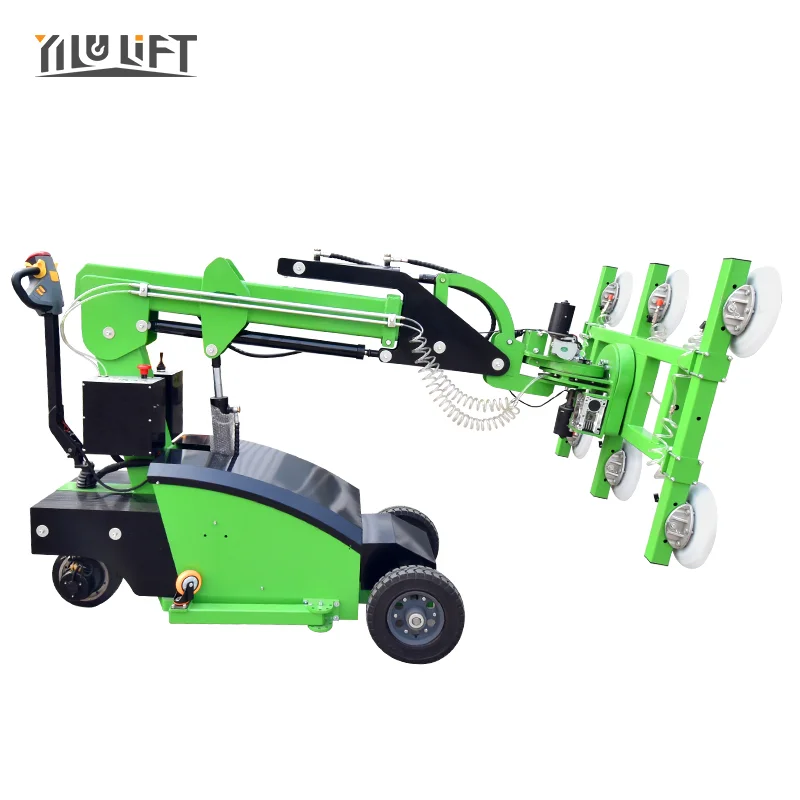 200KG 300KG 500KG 600KG Automatic Glass Lifter Robot Twin Pneumatic Big Wheel