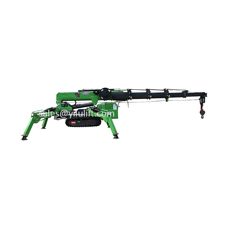 Diesel Spider Crane Portable Lifting Crane Machine