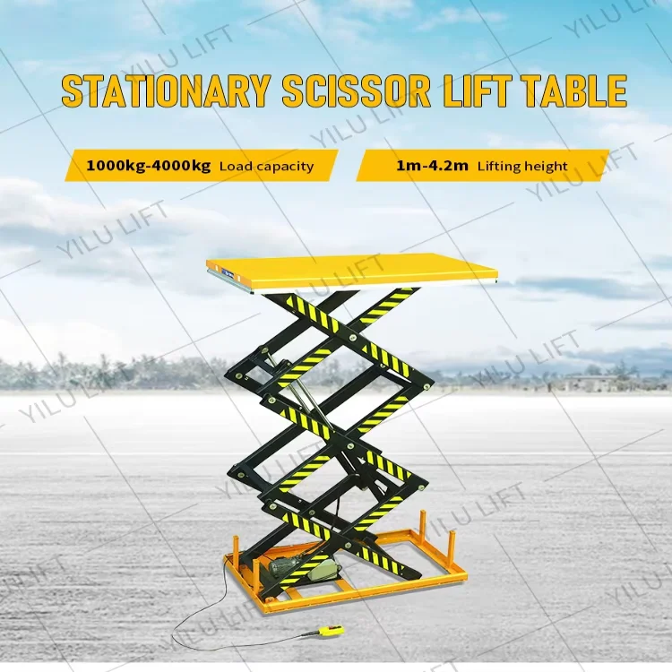 yilu-stationary-u-shape-hydraulic-scissor-lift-platform