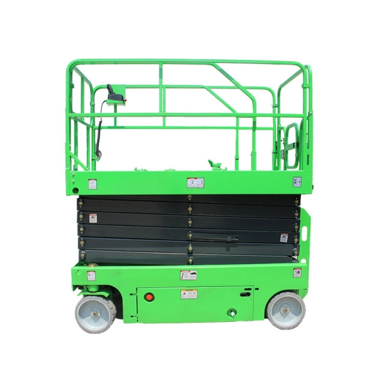 Low profile electric scissor lift for indoor maintenance